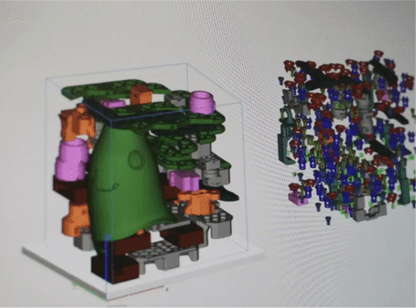 Ułożenie Modeli 3D w komorze do druku